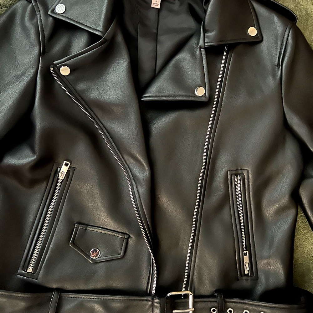 Philosophy Black Leather Jacket